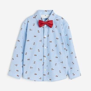 Boys Christmas Shirt & Tie